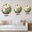 Grappe de raisin vert dans un panier - Horloge murale de ferme-1044736577