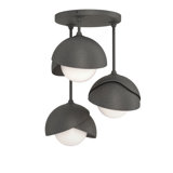Brooklyn 3 - Light Double Shade Semi Flush Mount