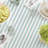 Square Striped Cotton Twill Tablecloth