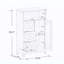 Armoire de rangement pour salle de bain avec 3 tiroirs et 1 porte, peinte UV pour plus de durabilité et de style