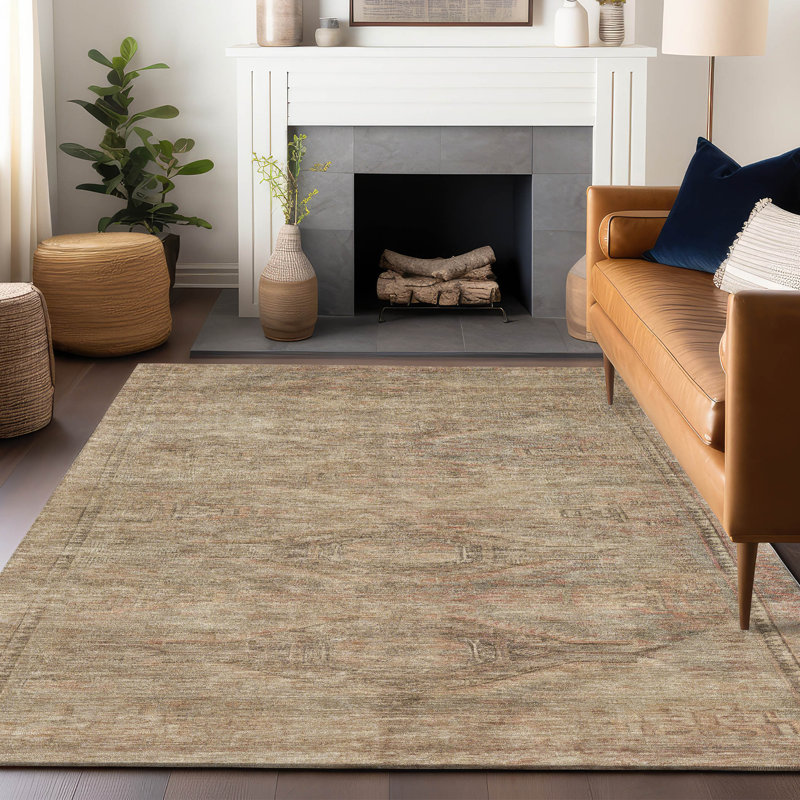 Tapis intérieur / extérieur beige Emalisse, 9 pi x 12 pi