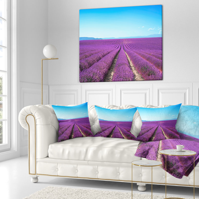 Coussin lombaire à champs floral Abstract