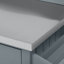 Îlot de cuisine extérieur 54,1 po avec plateau en acier inoxydable-216848357