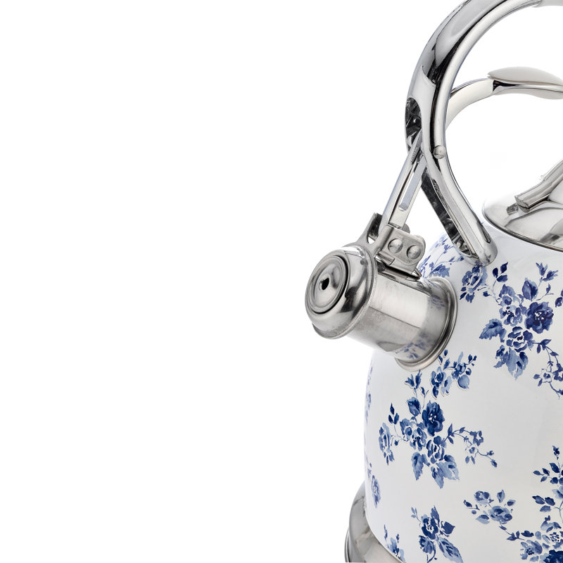 Laura Ashley Stovetop kettle 1.7L, China Rose, China Rose White Blue 