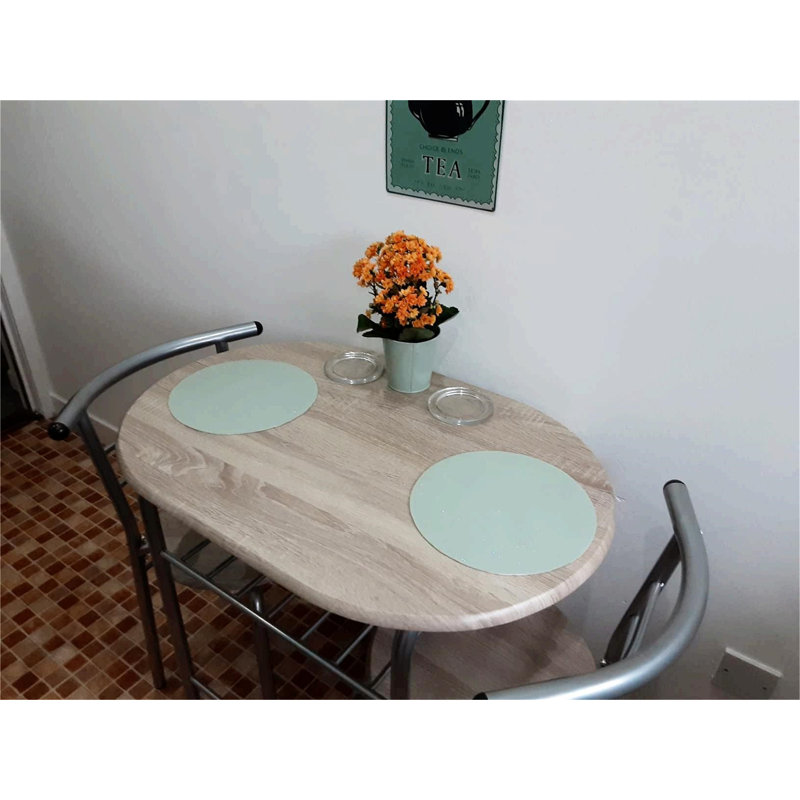 Kuntz 2 - Person Dining Set, Oak, Oak, Oak
