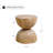 Solid Pine Wood End Table-1605523562