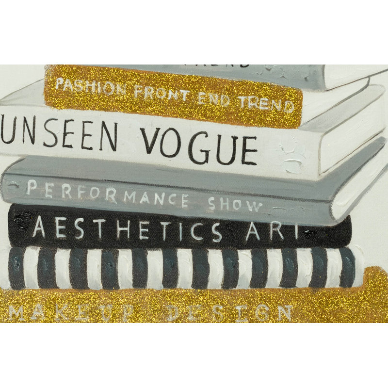 Hand -painted acrylic painting en Vogue