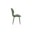 4 ensembles de chaises de salle à manger en polyuréthane vert olive rétro avec un coussin spacieux et confortable. Plusieurs couleurs disponibles, avec des pieds en métal noir et des pieds réglables, convenant à la salle à manger, au bureau et au bureau, etc.