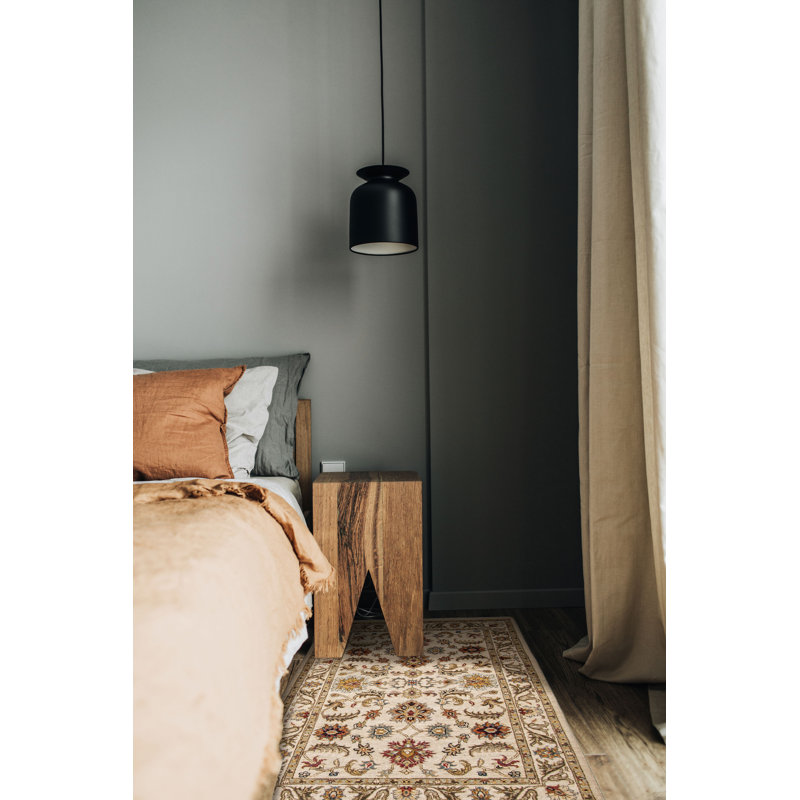 Tapis crème unique 3 pi 0 po x 5 pi 0 po Jamshidpour