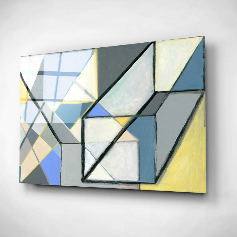 «Cuboïde» par Nikki Galapon, art mural en verre acrylique, H 16 po x l 24 po x P 0,2 po