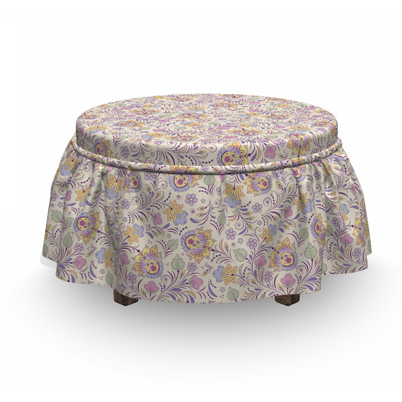 Housse pour repose-pieds spring nature