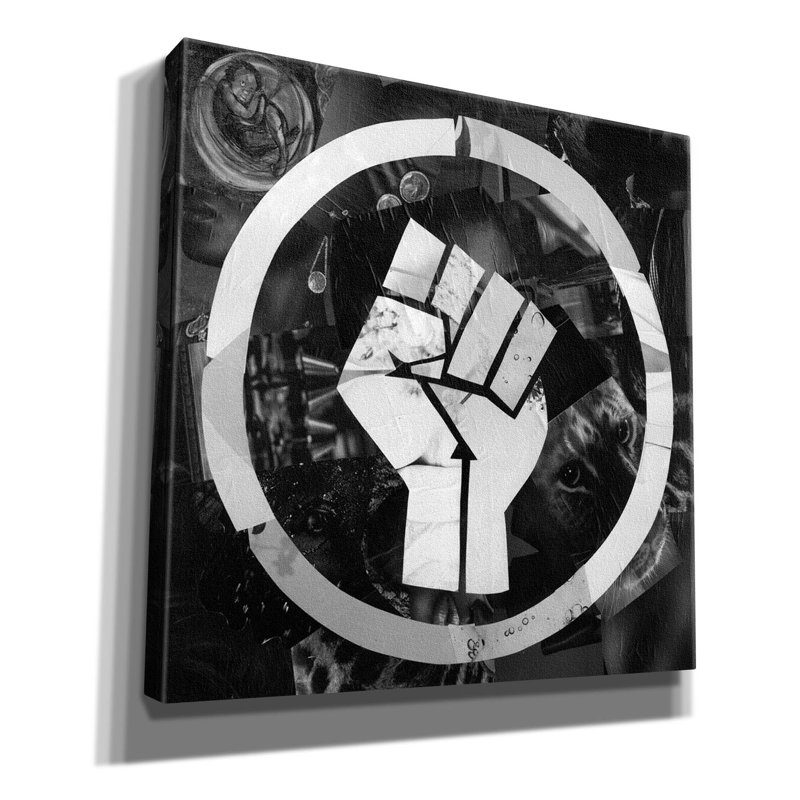 'Blm' by Artpoptart Canvas Wall Art, 37" H x 37" W x 1.5" D