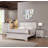 Doorvale Farmhouse Rustic Style Panel 1Pc Bed Wooden Bedroom Furniture-1822916542