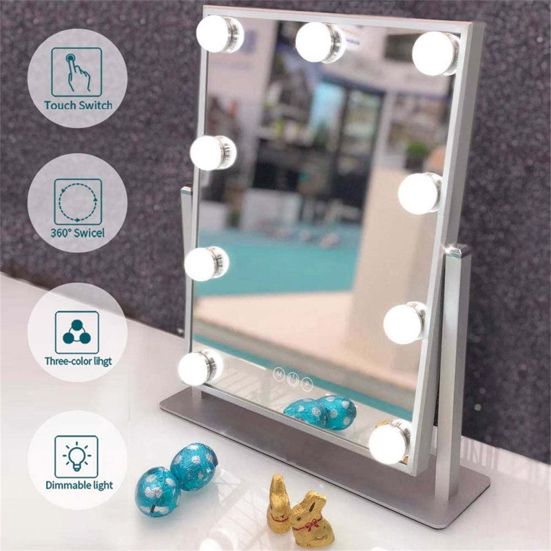Demetrias Metal Rectangle Mirror, 36.8cm H x 30.5cm W