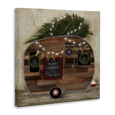 «Happy Camper at Christmas», impression sans cadre