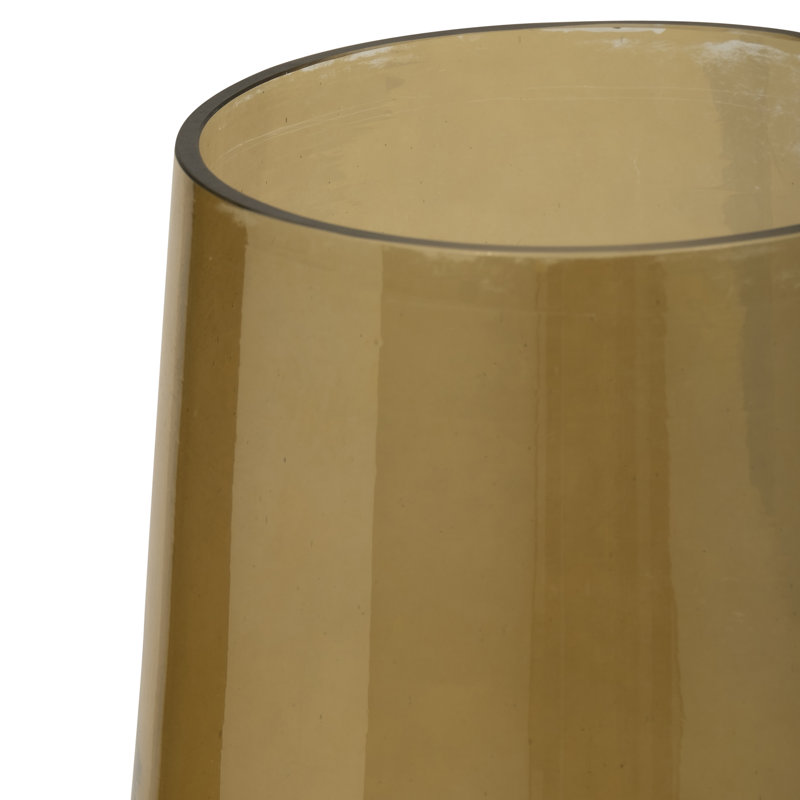 Glass Vase Glass Sleek Contemporary Silhouette with Modern Tapered Design and Smooth Minimalist Form for Decorative Display.