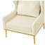Chaise avec accoudoirs moderne en fer et structure en fer