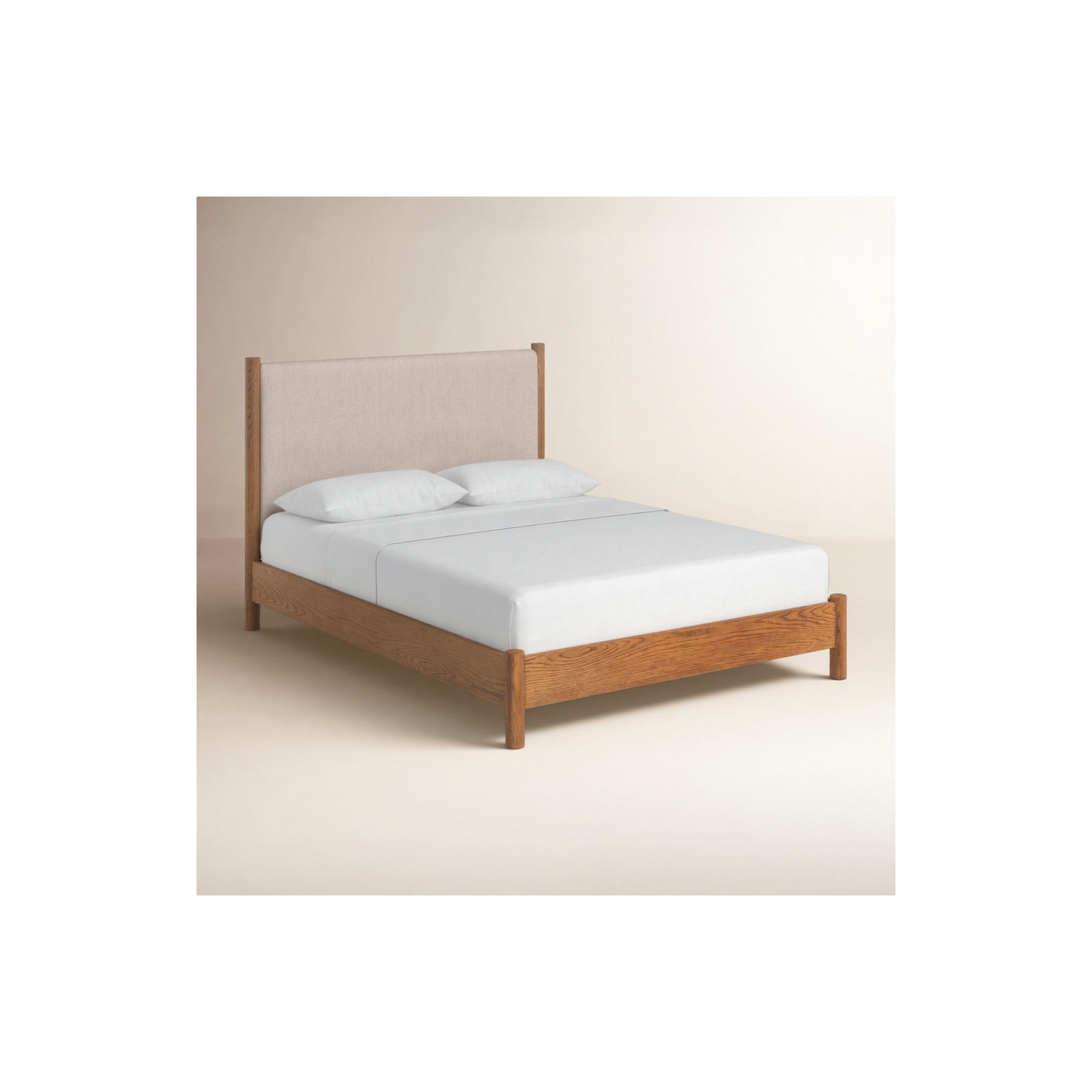 Linda Upholstered Bed, Queen, Essence Natural