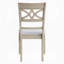 Chaise rembourrée à structure en bois