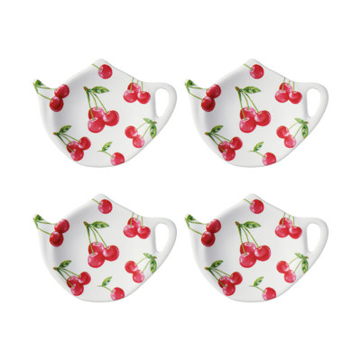 Set of 8 Teabag Holder Cherry