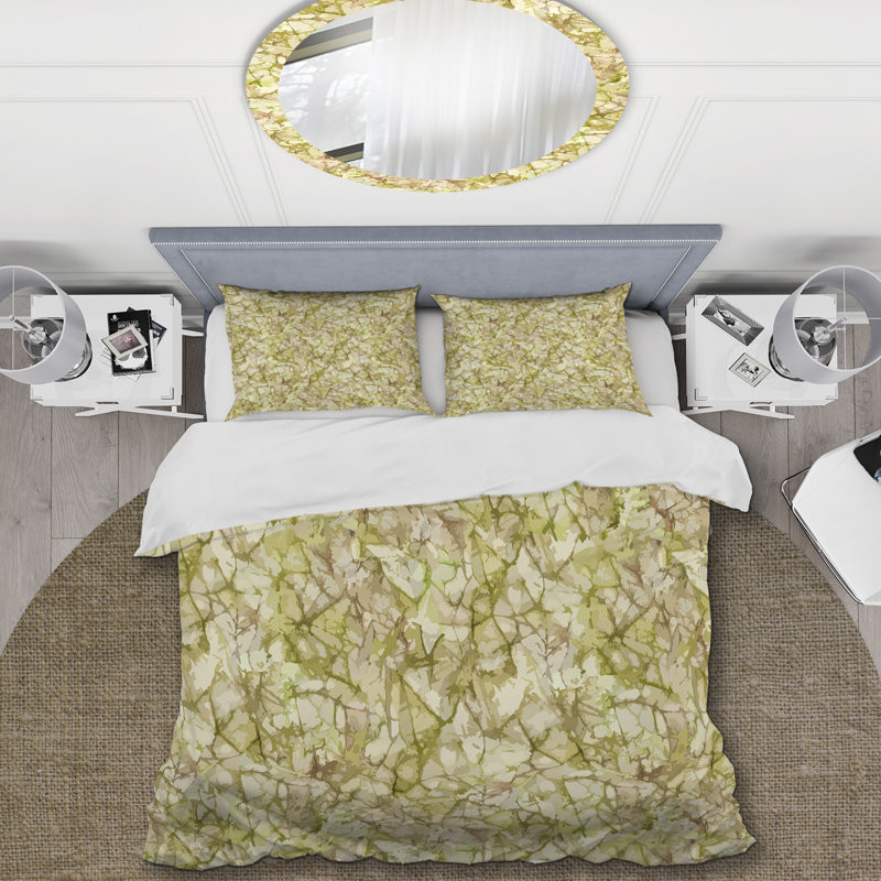 Ensemble de housse de couette en microfibre vert 3 pièces