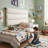 Linen Upholstered Wall-Mounted Headboard With Adjustable Height, Cream-1626855945-1626855947