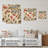 Simple Cherry Blooms Pattern I - Cherry On Wood Print-187661412