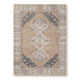 Hand Knotted Wool Oriental Area Rug in Gray/Sand