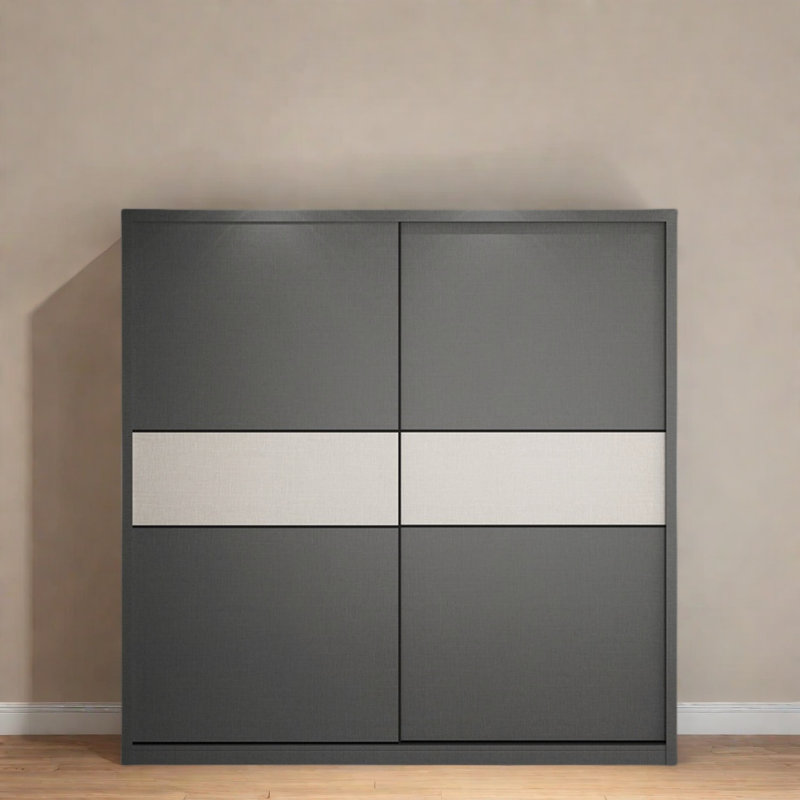 Simple And Modern Colour Blocked Wardrobe, H 83 po x l 47 po x P 30 po