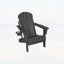 Chaise Adirondack pliante en PEHD avec texture en bois - durable, résistante aux intempéries et facile à ranger pour une détente en plein air