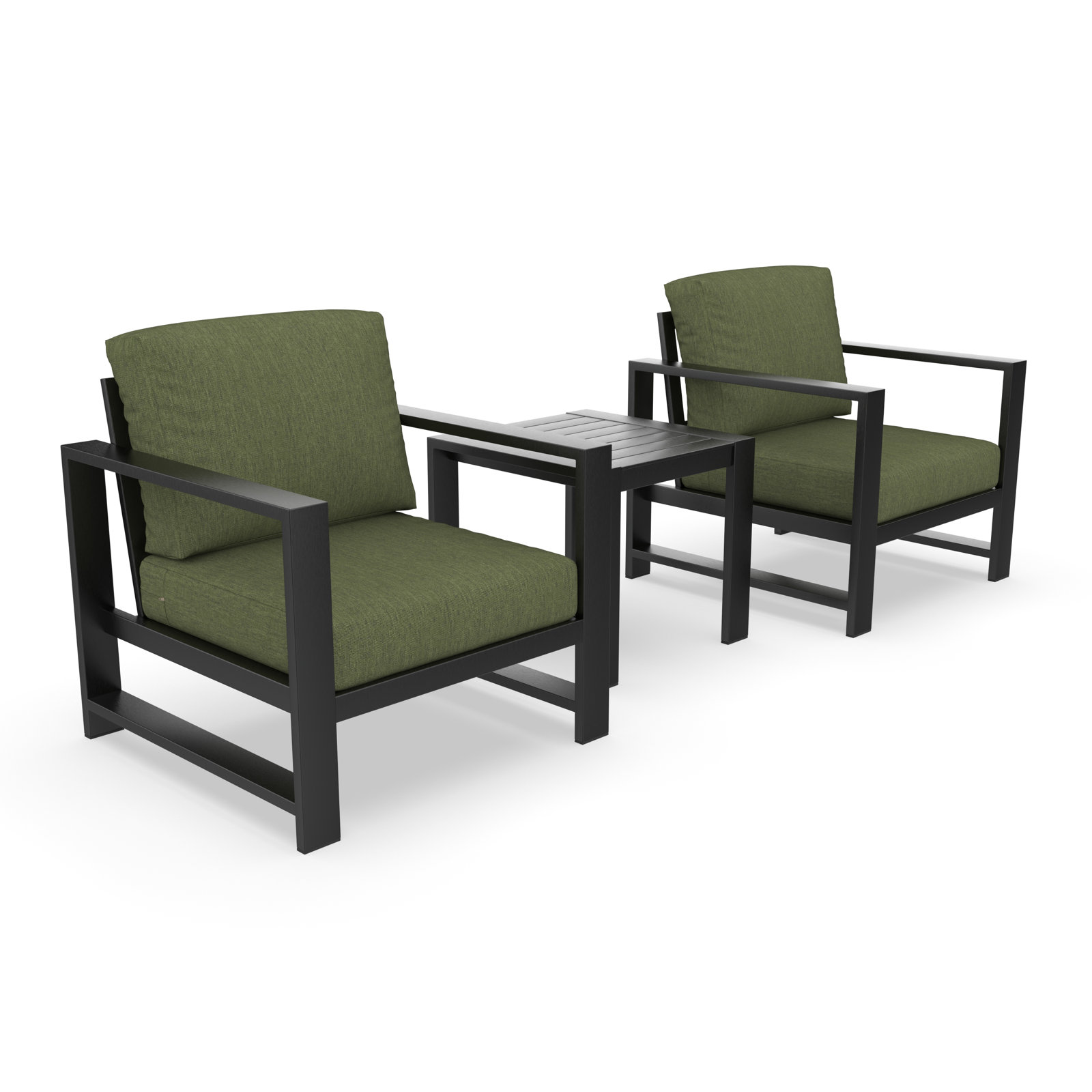Dulcie 2-Person Sunbrella® Patio Seating Group, Green