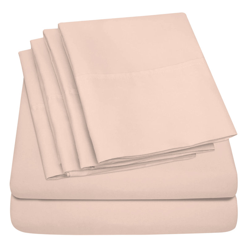 Ensemble de draps toutes saisons en microfibre - doux, léger et durable, Ensemble de draps pour lit double avec 4 taies d'o
