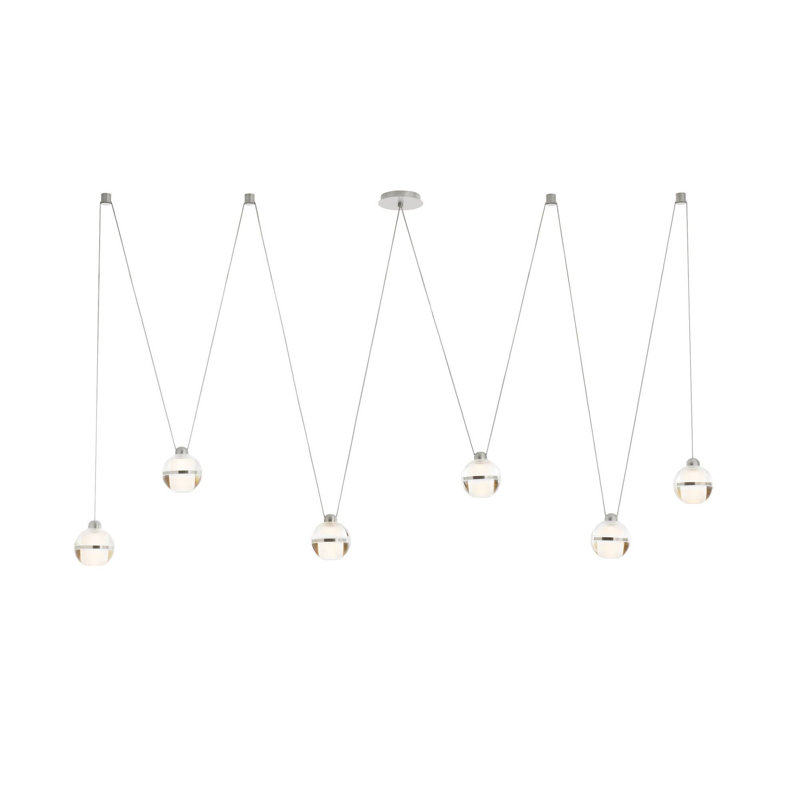 Noble Multi-Drop Chandelier, Chrome