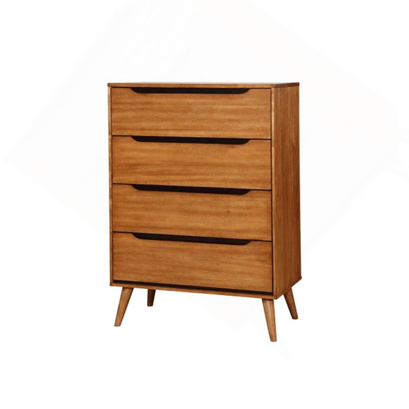 Commode 1 pièce style Mid-Century moderne, Chêne