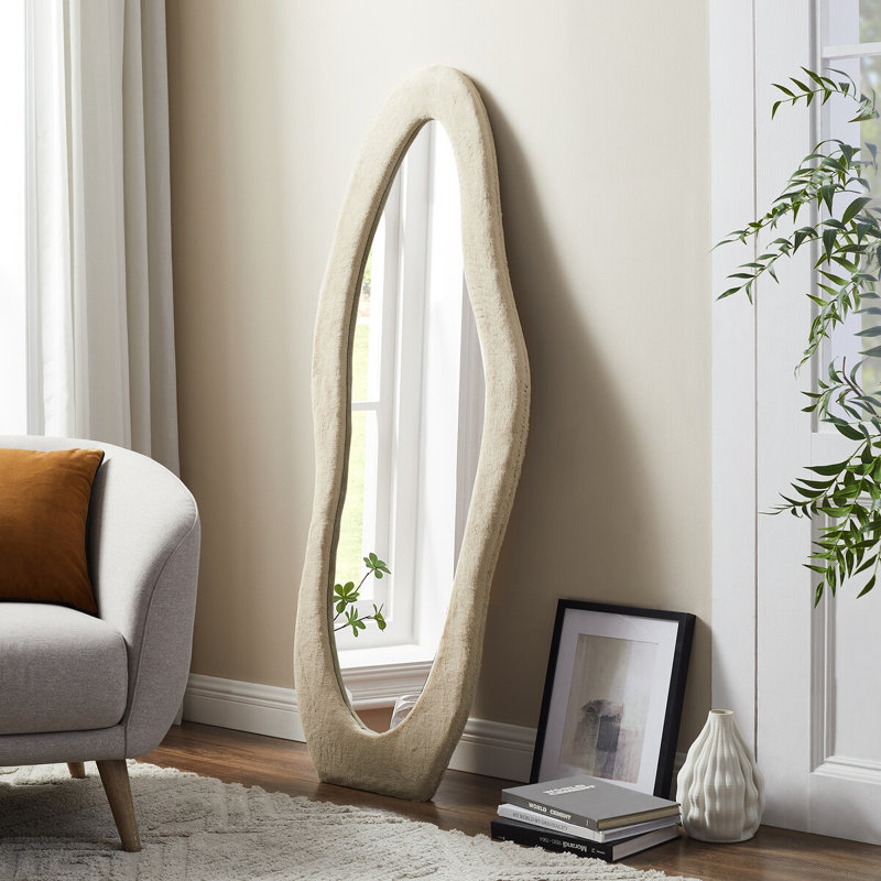 Cynita Free Form Mirror, Champagne