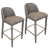Tabouret de comptoir moderne 26 po, ensemble de 2 sélectionné