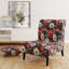 Fauteuil de chambre de campagne rétro avec coquelicot rose Flourish Gardens