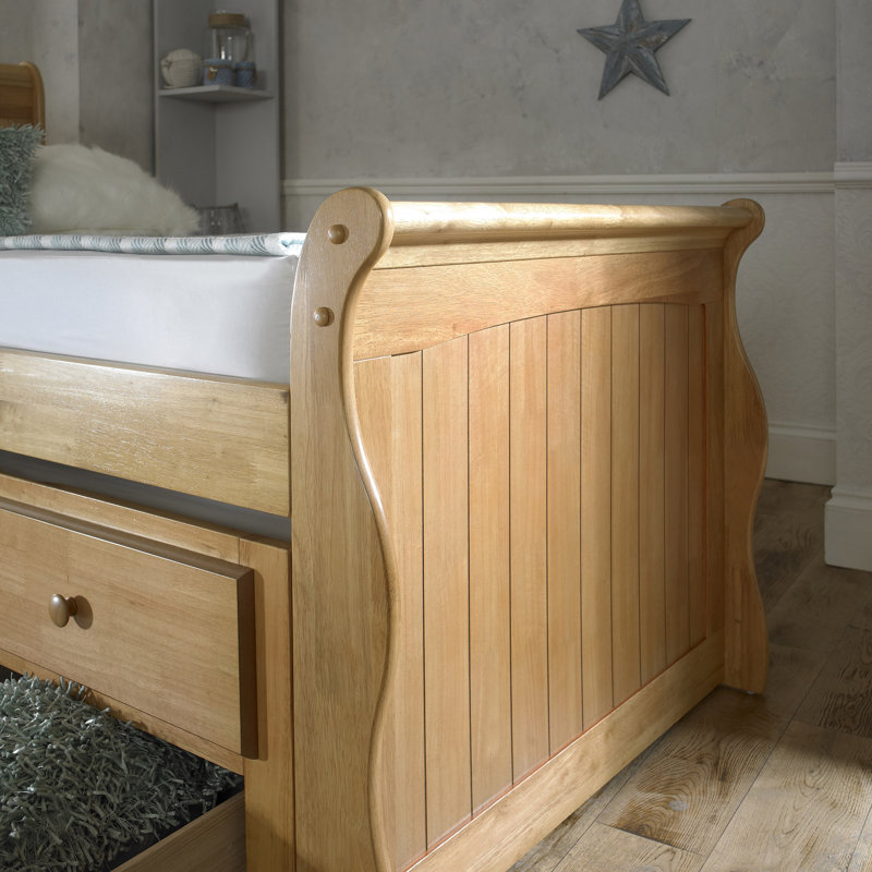 Solid Wood Daybed with Trundle, Oak