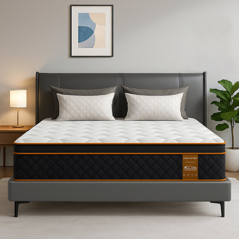 Purekib 25cm Hybrid Mattress, Medium Firm, Small Double (4')