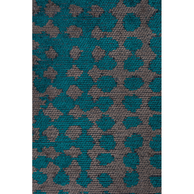 Tapis bleu marine / gris Rapture, Rectangle 7 pi 10 po x 9 pi 10 po