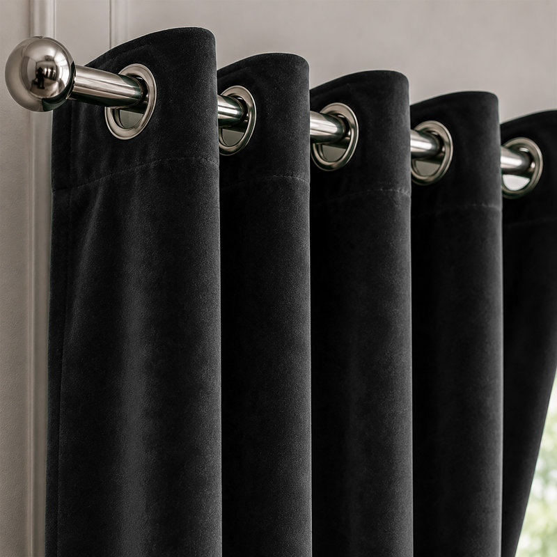 Velvet Room Darkening Curtain Panel Pair, 228 cm X 228 cm