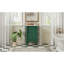 Meuble-lavabo vert en céramique peu encombrant de style rétro pour les petites salles de bain