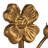 2-Piece Cast Metal Flower Bookends
