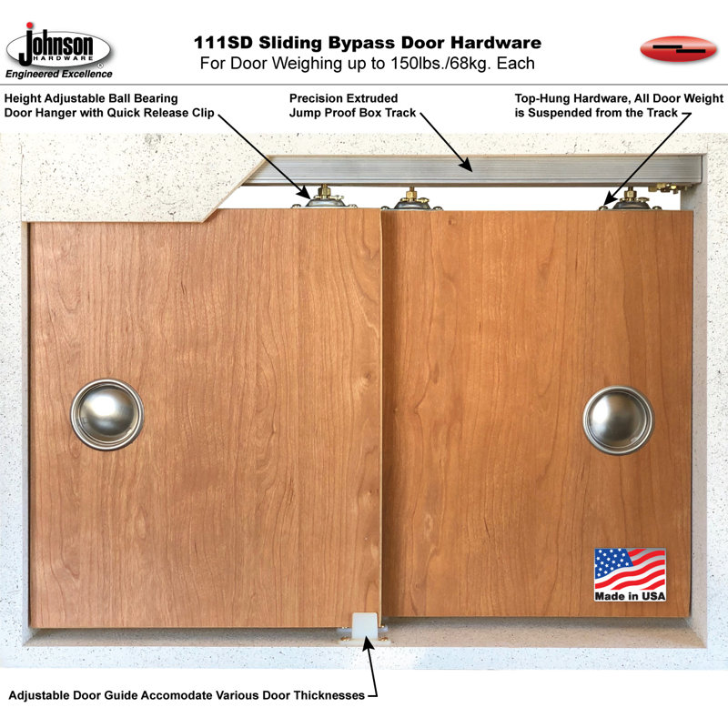 84 in. x 96 in. White Finished Solid MDF Sliding Pocket Door