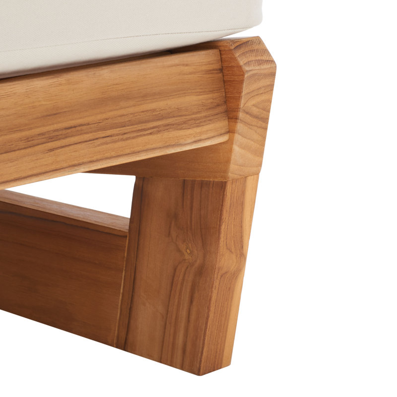 Brazilian Teak Patio Chair, Beige
