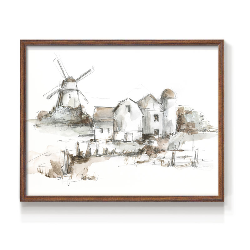 Old Mill Farm II -Framed Print - Restickable