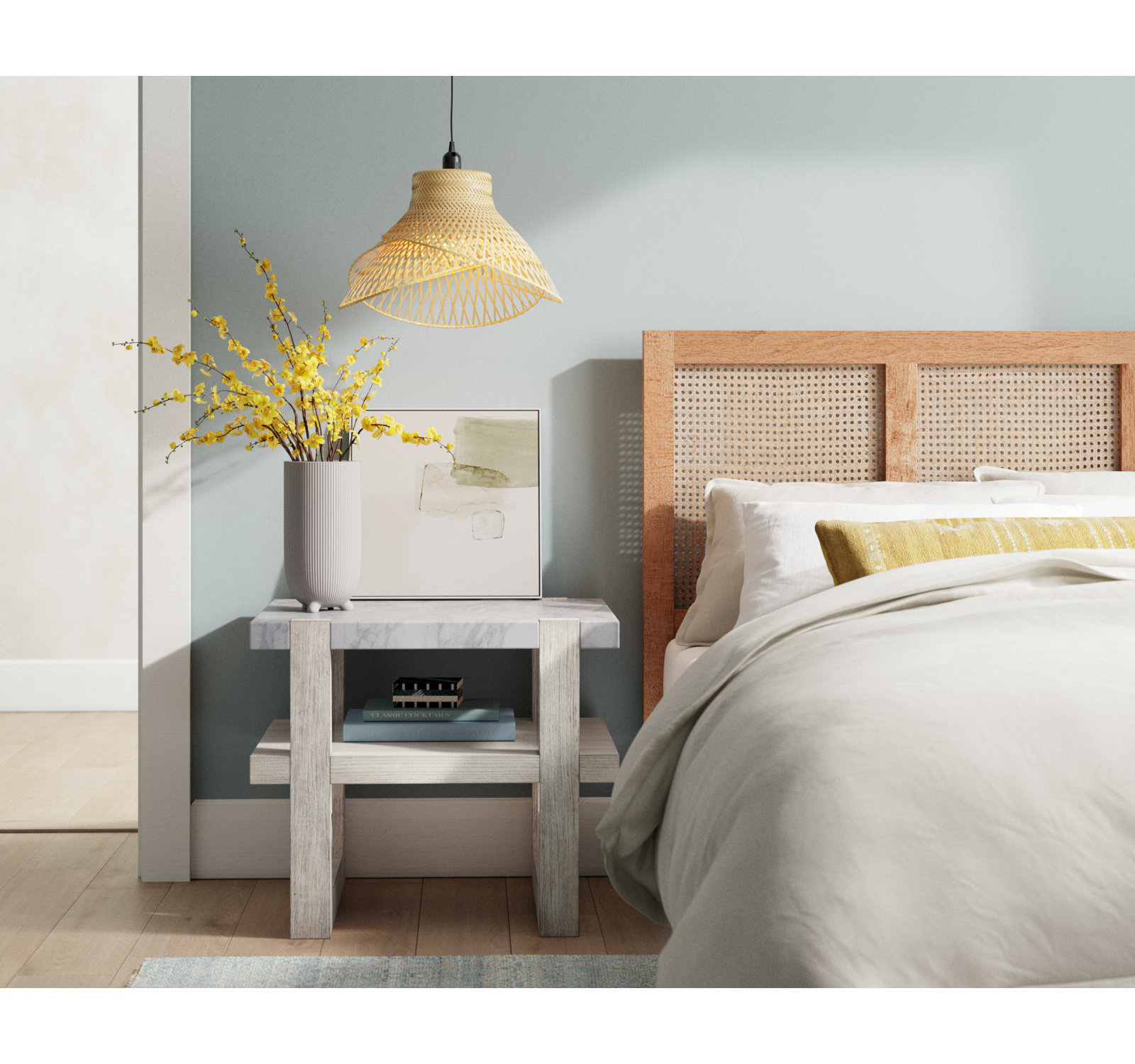 Tahoe Solid Wood Headboard, Natural, King