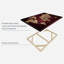 Maroon World Map, reproduction sur toile-1499103568