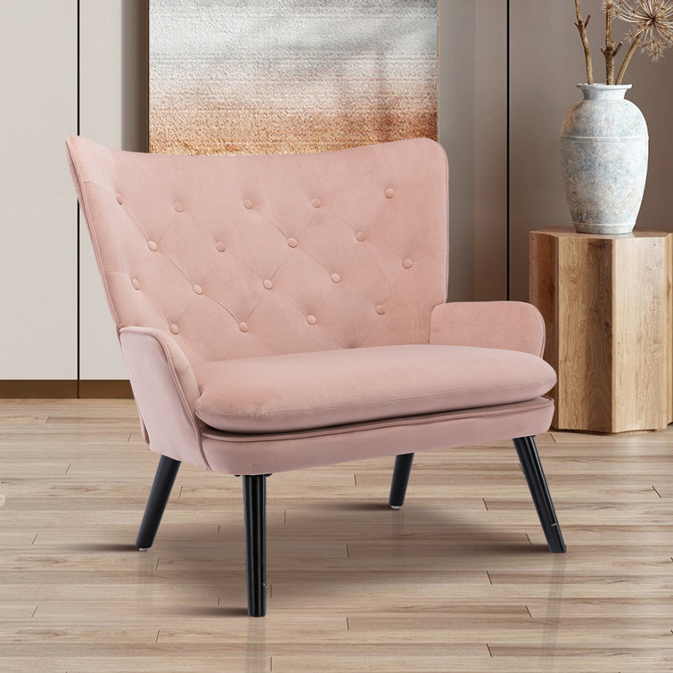 Mercer41 Tiertza Velvet Armchair - Wayfair Canada