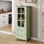Light Gray Shaker Solid Wood Single Door Base Cabinet with Adjustable Shelves for Kitchen, Laundry, and Bathroom Storage (9\
